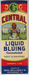 #ZBOT001 - Group of 3 Liquid Bluing Labels Picturing Mammy