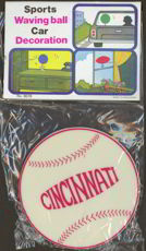 #BA031 - 1960’s Cincinnati Reds Waving Ball Car Decoration