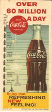 #CC031 - 1960 Coca Cola Blotter with Giant Bottle