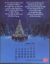 #CC186 - 1973 Coca Cola Calendar