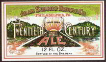 #ZLBE036 - Adam Scheidt Brewing CO. Twentieth Century Ale Label