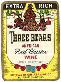 #ZLW011 - Three Bears Wine Label