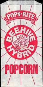 #PC010 - Group of 4 Pops-Rite Beehive Hybrid Popcorn Bags