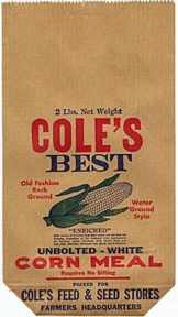 #CS029 - Group of 3 Cole's Best Corn Meal Bags