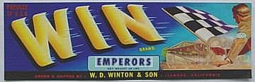 #ZLSG014 - Win Brand Grape Crate Label