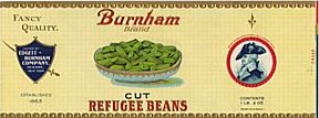 #LCA006 - Burnham Cut Refugee Beans Can Label