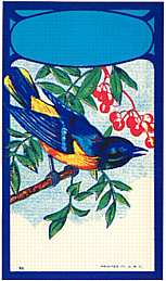 #ZLB008 - Bluebird Broom Label