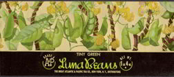 #ZLCA085 - A & P Lima Beans Can Label
