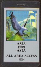 #MUSIC476 - 1983 Asia Laminated Backstage Pass from the Alpha Tour