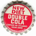 #BC018 - Group of 10 Diet Double Cola Cork Soda Bottle Caps