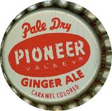 #BC061 - Group of 10 Pioneer Pale Dry Ginger Ale Cork Lined Caps