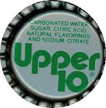 #BC072 - Group of 10 Upper 10 Plastic Lined Soda Caps