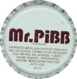 #BC130  - Group of 10 Mr. Pibb Soda Bottle Caps - Coca Cola Product