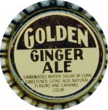 #BC175  - Group of 10 Black and Gold Colored Golden Ginger Ale Soda Caps