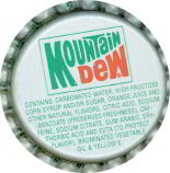 #BC177  - Group of 10 Red Green Older Logo Mountain Dew Soda Caps