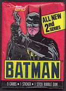 #ZZA045 - 1989 Batman Series 2 Waxed Trading Card Pack