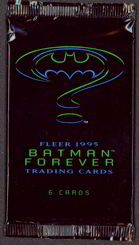 #ZZA162 - Full Pack of Fleer Batman Forever Trading Cards