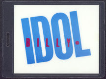 #MUSIC497 - Rare 1983 Billy Idol Laminated Backstage Pass from the Rebel Yell Tour