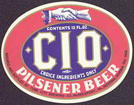 #ZLBE049 - Beautiful IRTP CIO Pilsener Beer Label