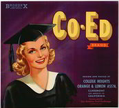#ZLC222 - Co-Ed Fruit Crate Label
