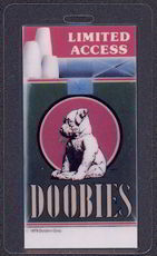 #MUSIC358  - Rare 1979 Stanley Mouse Design Doobie Brothers Laminated Backstage Tour Pass