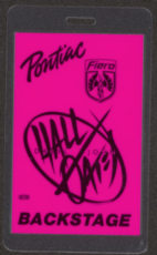 #MUSIC373  - 1985 Hall & Oats Laminated Backstage Pass from Live Thru '85 Tour