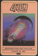 #MUSIC207  - 1981  Journey Escape Tour Radio Promo OTTO Backstage Pass