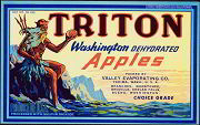 #ZLC123 - Triton Washington Apples Crate Label