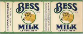 #ZLCA032 - Early Bess Milk Can Label