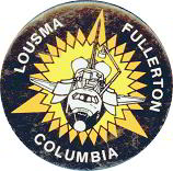 #MS081 - Space Shuttle Columbia Pinback