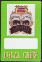 #MUSIC751 - Michael Jackson OTTO Cloth Backstage Pass from the 1992 Dangerous Tour