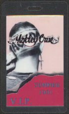 #MUSIC400  - 1991 Motley Crue Laminated Backstage Pass from the Decade of Decadence Summer Tour