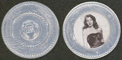 #CH240  - Rare Rita Hayworth Aluminum Poker Chip