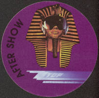 #MUSIC791 - Round 1985 ZZ top OTTO Cloth Backstage Pass from the Afterburner Tour