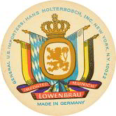 #SP016 - Lowenbrau Beer Coaster with Royal Coat of Arms