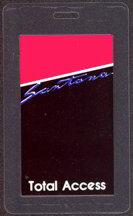 #MUSIC261  - Santana Laminated Backstage Pass from the 1983 Tour