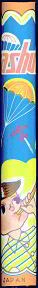 #TY125 - Made in Japan Parachute Man Blow Toy