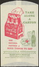#CC199 - Coca Cola Dry Server with a large carton of Coke and Sandwich Tray