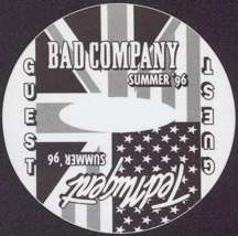 #MUSIC175  - Round 1996 Ted Nugent/Bad Company Tour OTTO Backstage Pass