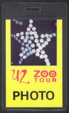 #MUSIC414  - U2 1992 Zoo TV Tour Laminated Backstage Pass
