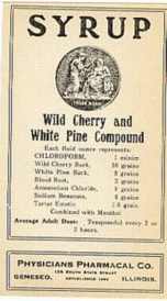#LP010 - Wild Cherry and White Pine Syrup Label