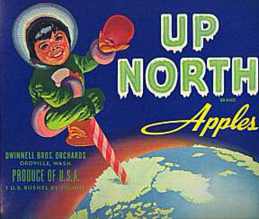 #ZLC003 - Up North Eskimo Apple Crate Label