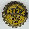 #BC002 - Ritz Orange Pineapple Cork Lined Bottle Cap