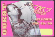 #MUSIC218  - Horizontal 1993 Aerosmith Get a Grip Tour OTTO Backstage Pass