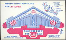 #CA042 - Unpunched APCO Gasoline Advertising Premium Airplane Glider