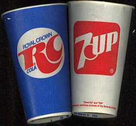 #SOR002 - Group of 5 Royal Crown (RC) 7up Cups