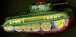#TY278 - TIn Litho Japanese Army M-51 Friction Tank
