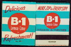 #TM073 - Full Book of  front cover striker B1 Lemon-Lime Soda Matches