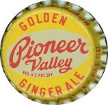 #BC027 - Pioneer Valley Golden Ginger Ale Cork Lined Caps