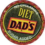 #BC029 - Group of 10 Diet Dad's Root Beer Cork Lined Caps